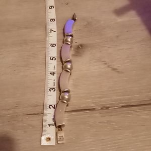 Modernist silver bracelet